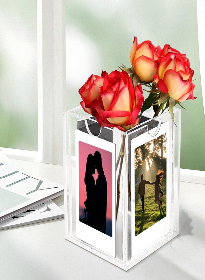 SBYURE Acrylic Frame, Mini Photo Acrylic Frame 3x4 Clear Picture Frame for Home and Office Decor,Small Picture Display Holder for Mini 3 inch Photos Display,Clear Photo Pen Holder - Image 5